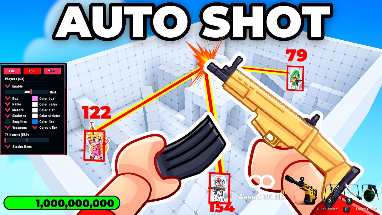 I Trolled My Friends With Auto Shoot In Rivals... (Mods)