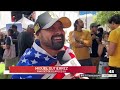 Miles se unen en San Pedro Square para apoyar a la selección de EEUU durante la Copa Mundial