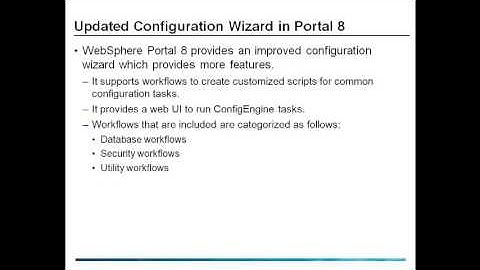 Configuration Wizard WebSphere Portal