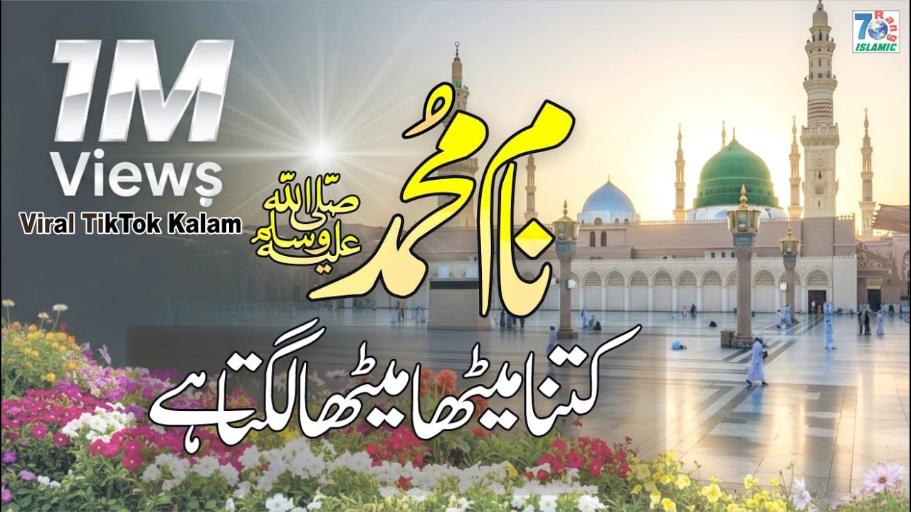 Naam Muhammad Kitna Meetha Meetha Lagta Hai | Viral TikTok Kalam | Yaad e Nabi Ka Gulshan