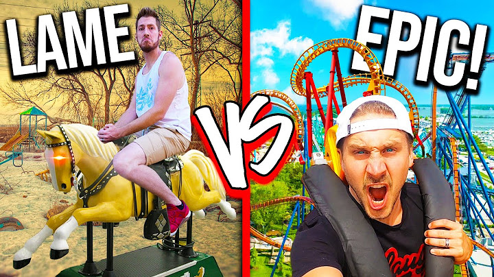 Epic VS Lame AMUSEMENT PARK Challenge!