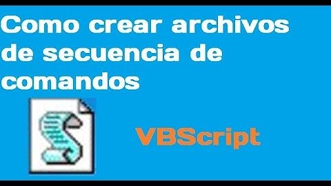 Cómo crear y editar archivos de secuencia de comandos de VBScript HD