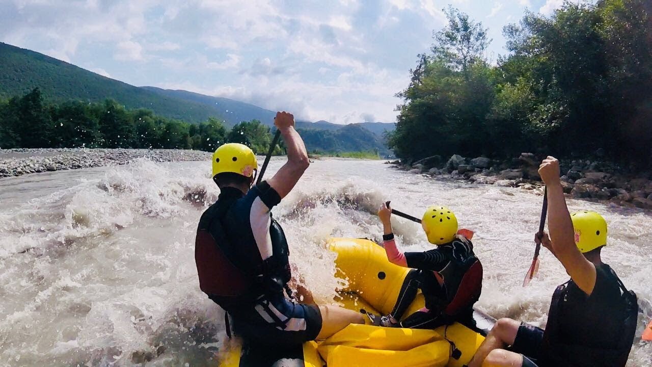 whitewater falls Rafting on the river Rioni