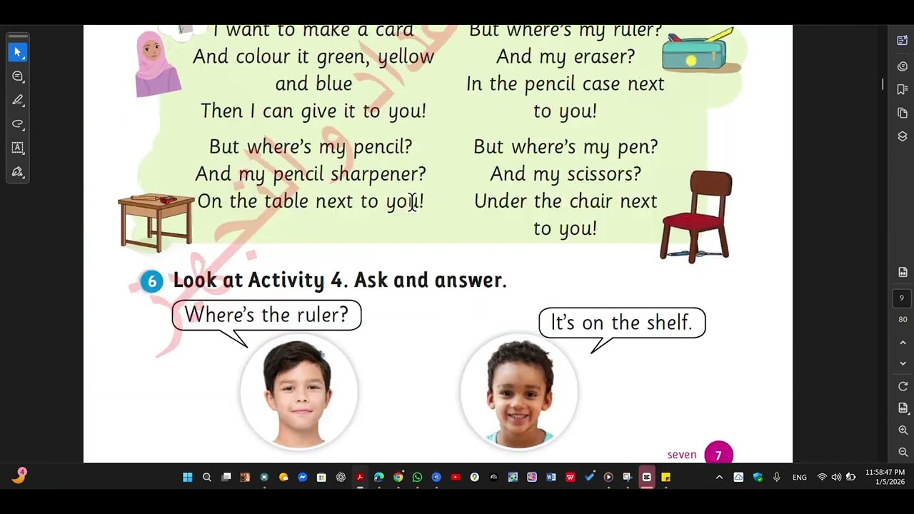 jordan team together 2nd grade 2nd semester pupils page 8 +9 ex.2 activity page 6