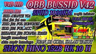 OBB BUSSID V42.SPID 1000km🚦SHON HINO 1528 RK10 H CESS SPOK-SPOK ANIMASI FULL ACC#bussimulatorind.