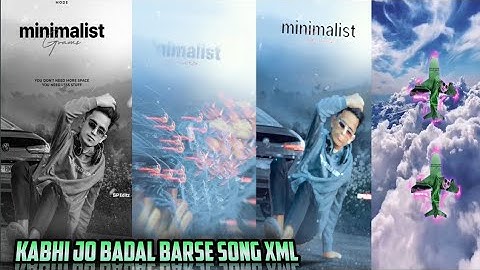 KABHI JO BADAL BARSE || NEW SAD SONG XML FILE VIDEO BY ANSARUL  EDITOR 🔖