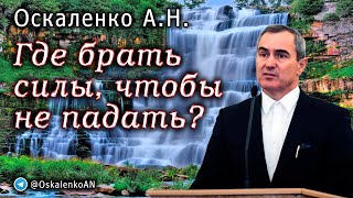 Оскаленко А.Н. Где брать силы, чтобы не падать?