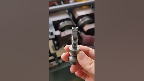 Bolt Thread Rolling ⚙️ | Precision Forming ASMR #Shorts #machine