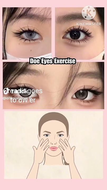 Korean monolid eyes exercise 😱#abeera #shorts