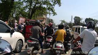 No Traffic Police At Rangirkhari Point To Control The Office Hours Rush