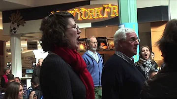 Christmas Food Court Flash Mob with Hallelujah Chorus of G.F. Handel