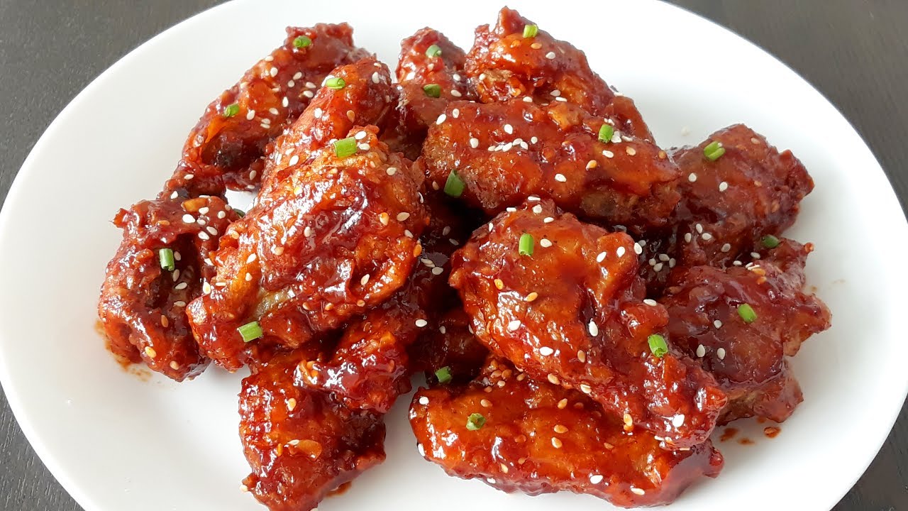 Korean Fried Chicken Crispy Fried Chicken Wings Sweet And Spicy Korean Chicken YouTube