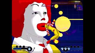 Sinclaretoon6 M.u.g.e.n. - Episode 78 - Dark Solo Ronald Mcdonald 9P Vs Indigo 12P