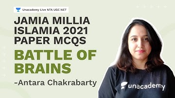 Battle of Brains MCQs: Jamia Millia Islamia 2021 Sociology | Antara Chakrabarty | NTA UGC NET