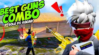 solo vs squad gameplay in clock tower l best combo in free fire #trending #gaming #freefire #tgrnrz