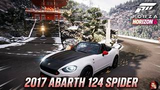 Forza Horizon 6 2017 ABARTH 124 Spider Free Roaming in Winter Season to FH6 Temple of Nachi Falls screenshot 1