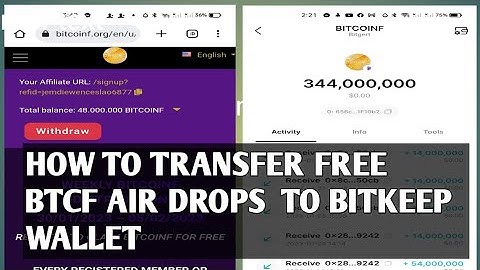 HOW TO TRANSFER  FREE BTCF AIR DROPS TO BITKEEP WALLET