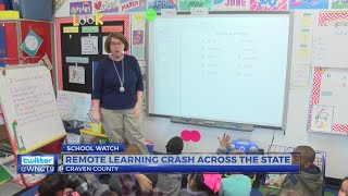 Remote learning crash across the state