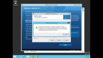 Installing VMware vCenter Server 5.1 with MS SQL server 2012