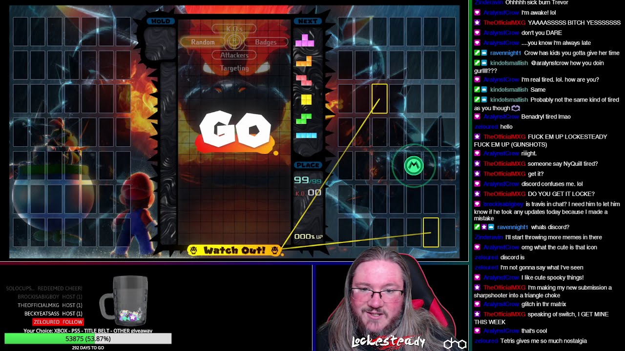Lockesteady (He/Him) | Chatting/Tetris 99 | #1 HERE WE COME (PHOTOSENSITIVITY WARNING) | !victory99
