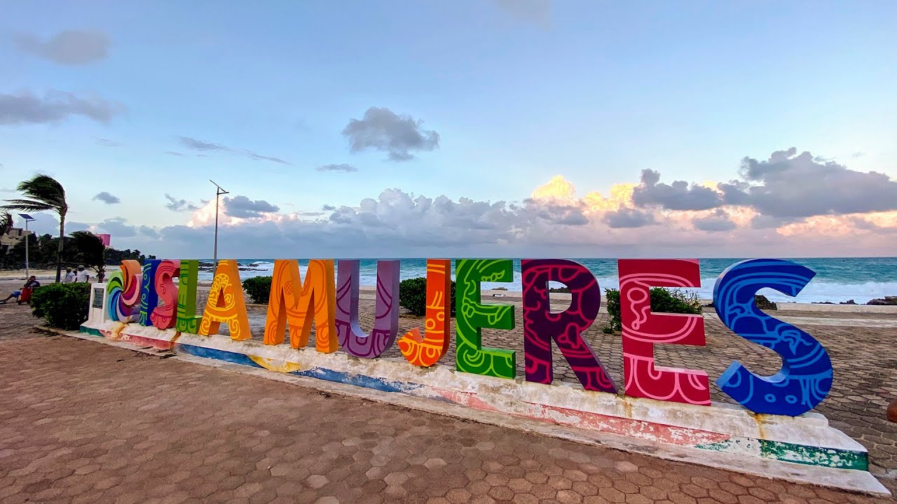 Isla Mujeres, Mexico around the island on an electric scooter YouTube