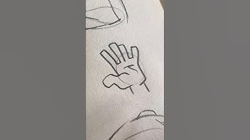 How to sketch Hand in cartoon style ✋