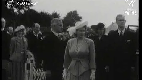 ROYAL: Royalty at Imber Court police show (1948)
