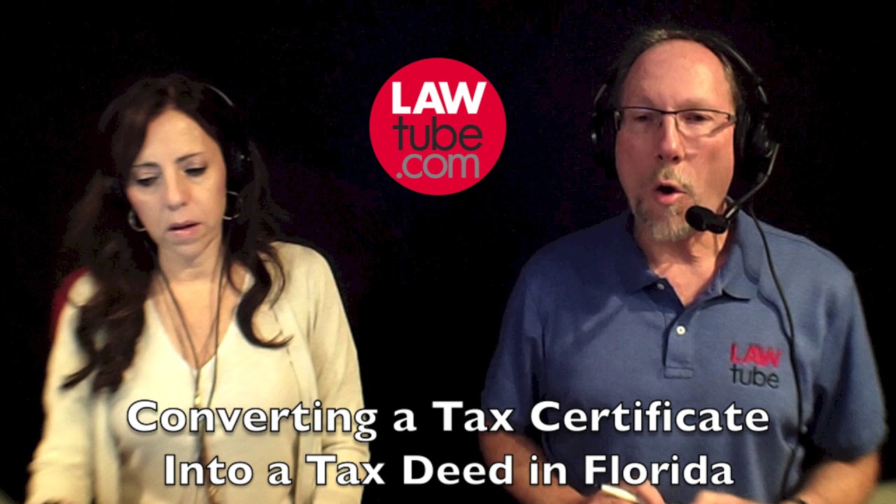 Turning a tax certificate into a tax deed YouTube