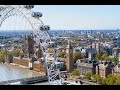 The London Eye is a giant Ferris wheel located on the South Bank of the River Thames in London.