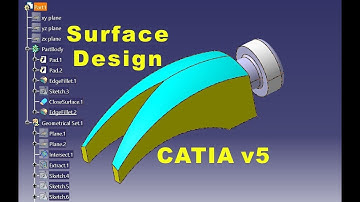 How to create a claw hammer using CATIA v5 Generative Surface design