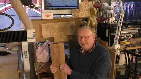 6012 CNC router machining a miniature Grandfather clock face