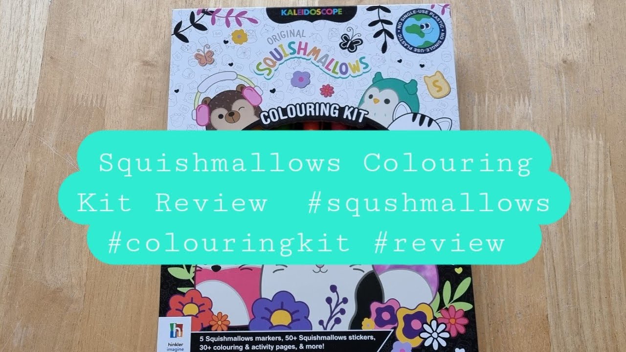 Original Squishmallows Colouring Kit Review #squshmallows #colouringkit ...