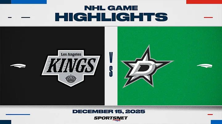 NHL Highlights | Kings vs. Stars - December 15, 2025