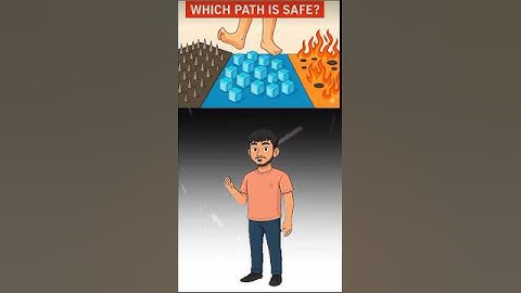 Which path is safe ? #challenge #quiz #brainpuzzle #riddles #shorts
