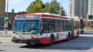 Ttc novas & new flyers in the lflrv inspired livery #9036, #9029,
#9152 #9038 on route 929 dufferin express #9042 #9148 29c #3577 ro...