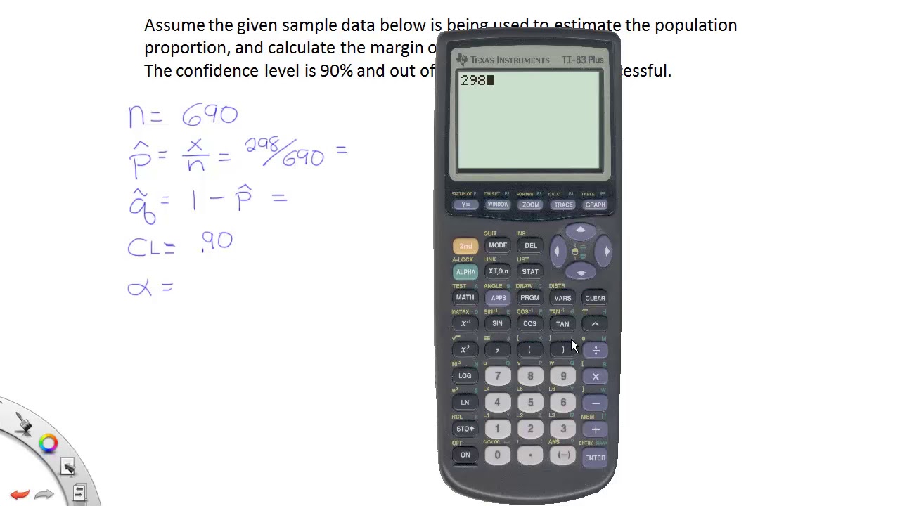 How to construct a confidence interval for the proportion, problem 3 ...