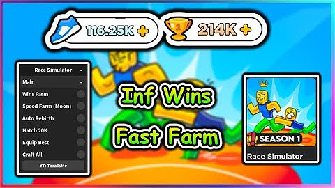 Roblox Race Simulator Script - Infinite Wins | Fast Auto Farm