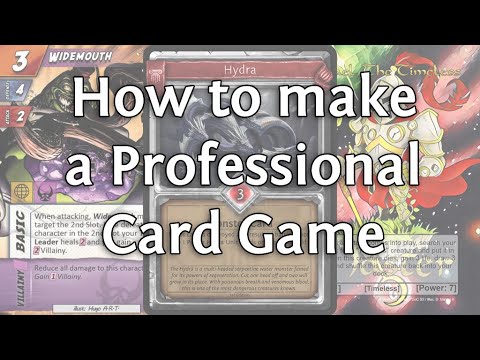 Video: How To Make A Card Game