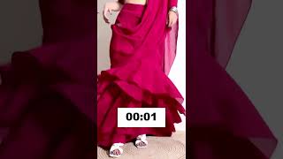 #shorts Welcome To The Party (Dola Re) | saree under 10 seconds I Jelina Derapi I Indya #saree