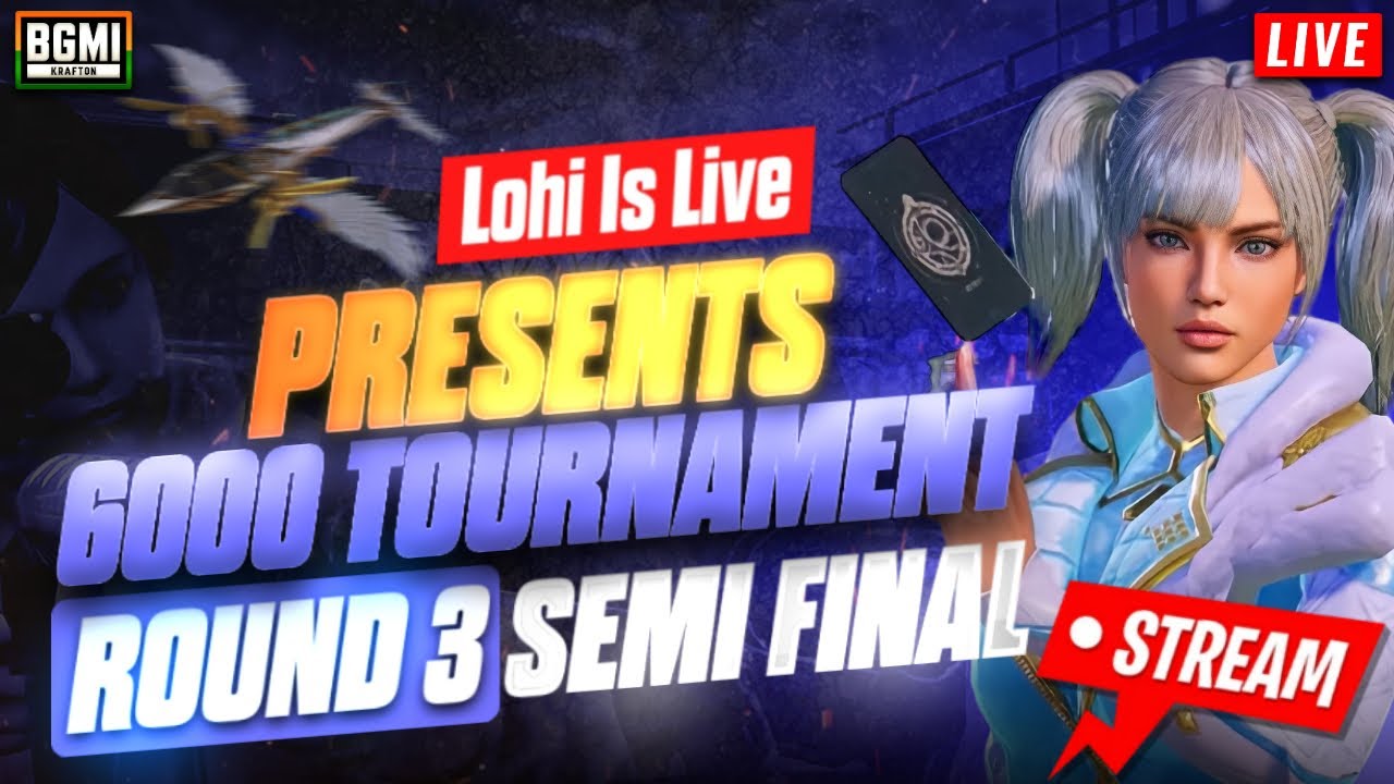 LOHI IS LIVE 6K TOURNY R-3 SEMI FINALS GROUP A & B #BGMILIVETELUGU #GIRLGAMERLIVE #LIVE -88
