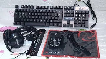 INPLAY 4-in-1 Mechanical Keyboard, Mouse+Pad, and Headset Combo