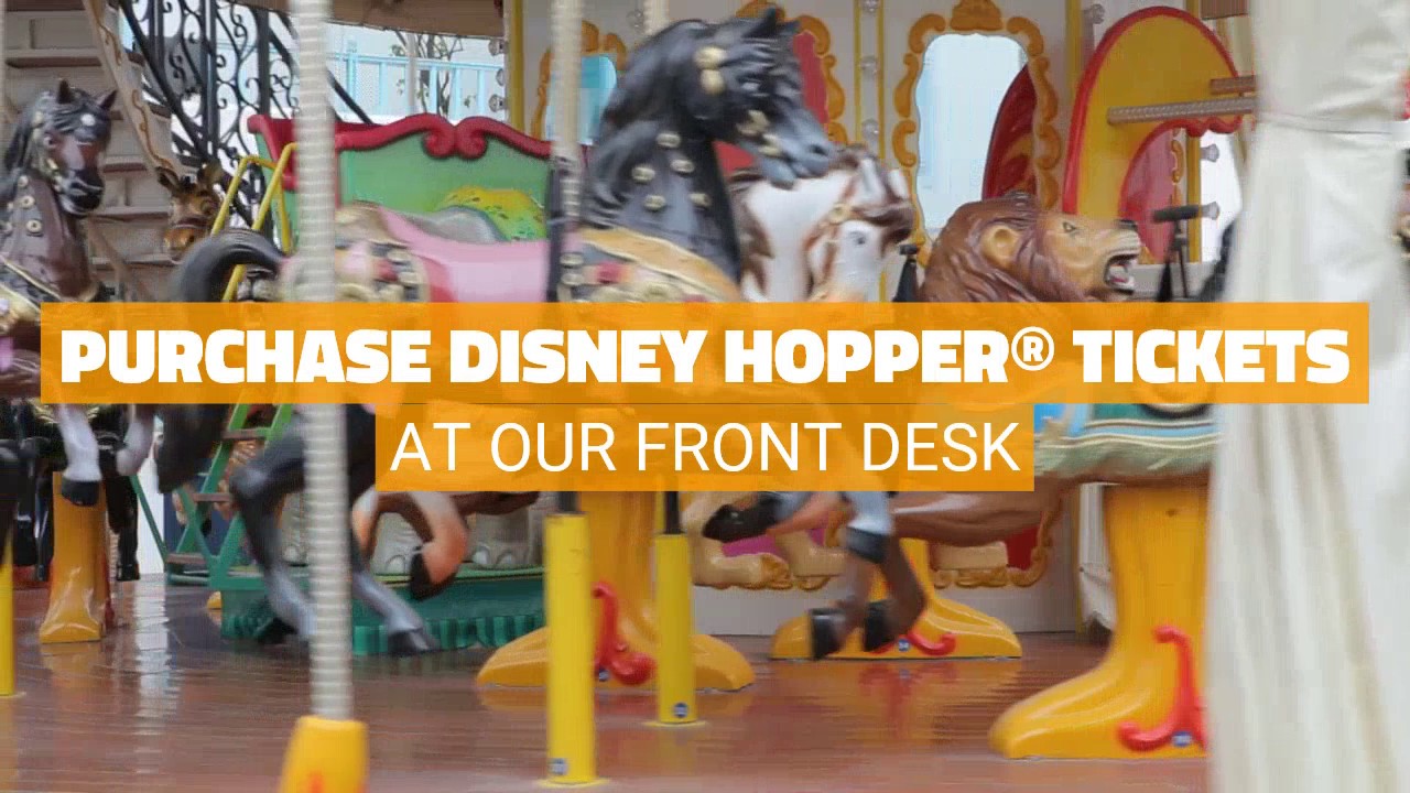 Purchase Disney tickets at our hotels!