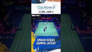 Smash Keras Sampai Buat Terjatuh! | EAST VENTURES INDONESIA OPEN 2022 #shorts