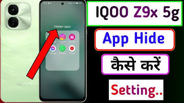 iqoo z9x 5g me app hide kaise kare//how to app hide in iqoo z9x 5g me setting/apps hide Iqoo z9x 5g.