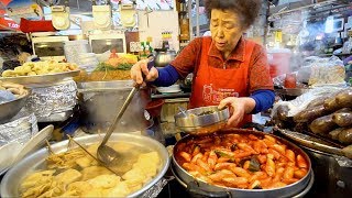 KOREAN STREET FOOD - Gwangjang Market Street Food PART 2 | SPICY Korean Food in Seoul South Korea