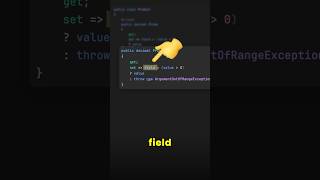 The field keyword is awesome in C#