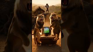 “Monkey Destroyed The Lions TV 😂🔥”#MonkeyVsLion #FunnyAI #JungleComedy #AIVideo #ViralShorts #Footb