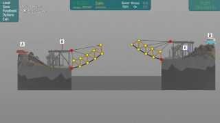 Poly Bridge : 20m Cross Jump Solution.