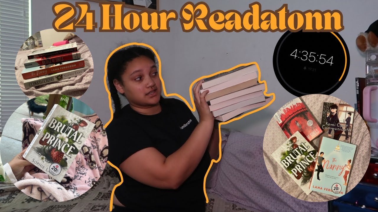 24 hour readathon | attempting to read for 24 hours - YouTube