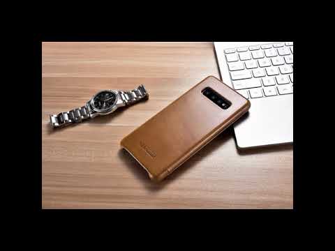 ICARER Samsung Galaxy S10 Vintage Genuine Leather Case Khaki